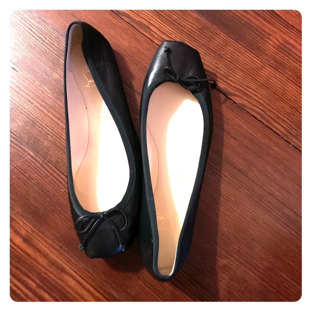Black Christian Louboutin ballerina flats!